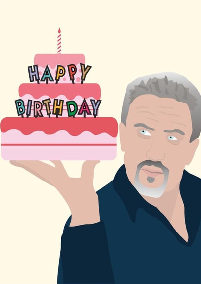 Fun Birthday Card - Paul Hollywood - GBBO created by PopDogShop