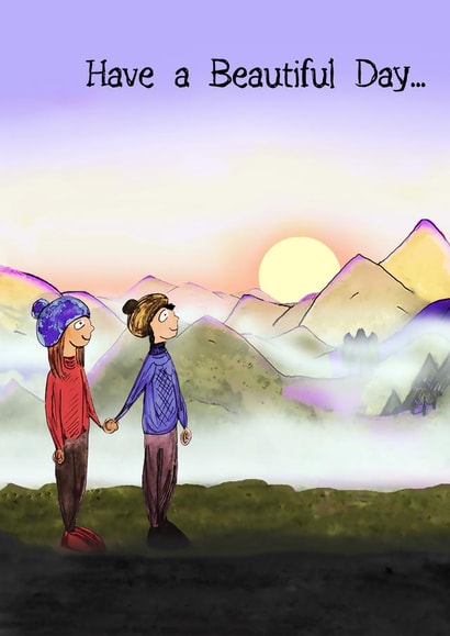 sunrise morning Birthday Card 15474 created by Laura Kavanagh