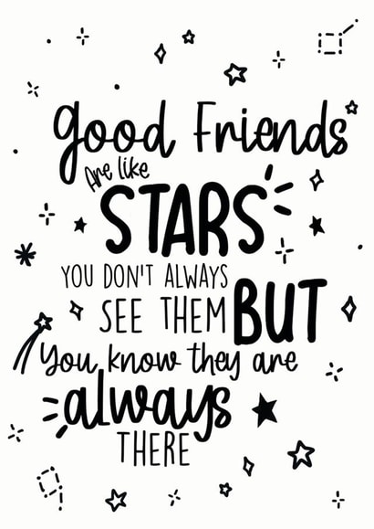 friend stars Love & Friendship Card 17946 created by SVHIllustration