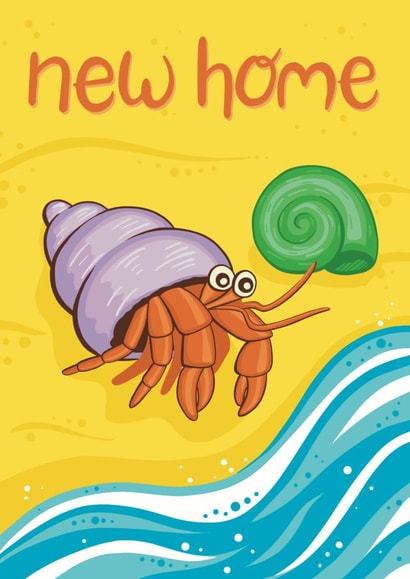 crab shell New Home Card 19818 created by Ellie Newbury