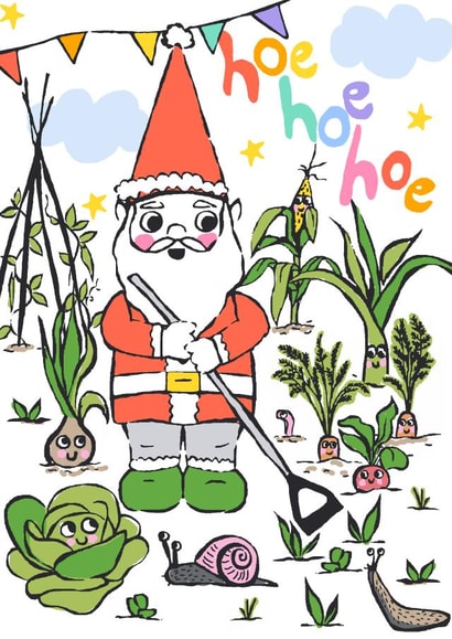 gnome allotment Christmas Card 16911 created by Pink Pea
