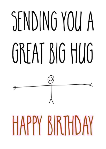 Birthday Hug Card created by Adam Regester