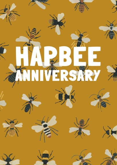 pun bees Anniversary Card 16345 created by Made by Burbs