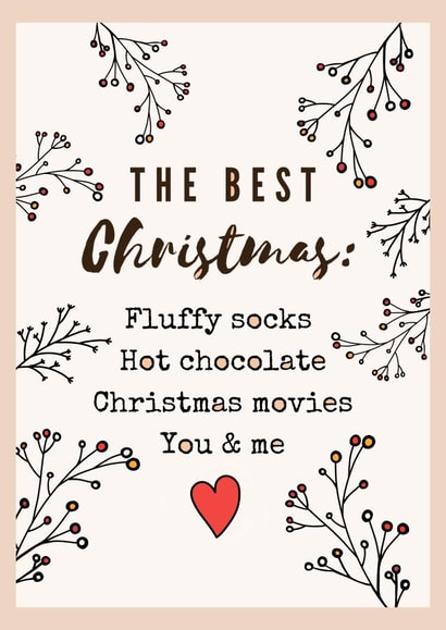 What makes Christmas the best Christmas card created by Rebecca Handy