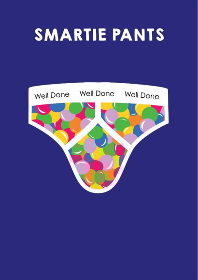 Funny, Cheeky, Congratulations, Well Done card. created by LOVEDAY DESIGNS on Thortful