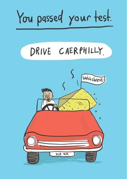 Funny, pun, unique, Passed your Driving Test card. created by LOVEDAY DESIGNS on Thortful