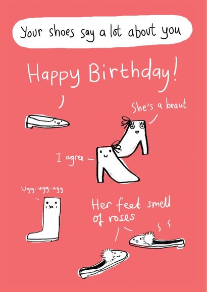 fashion shoes Birthday Card 18020 created by LOVEDAY DESIGNS on Thortful