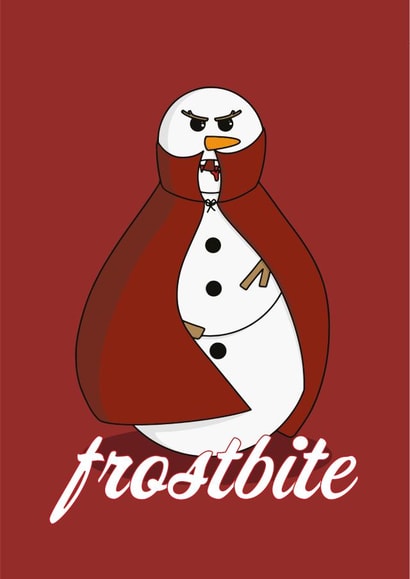 creepy frostbite Christmas Card 41228 created by BeckiLamby