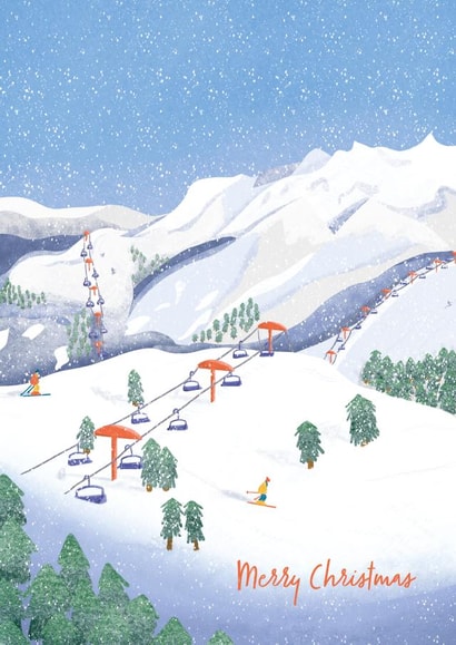 traditional arty Christmas Card 18803 created by Inky Acorn Designs