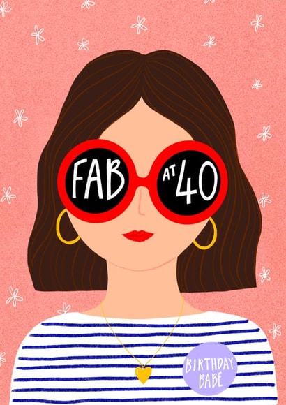 Cute Birthday Card - Fab at 40th created by Corrin Strain