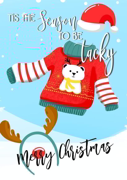 Christmas  cheeky Christmas Card 40611 created by The Arty Apples Limited