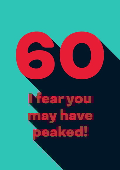 60 60th Birthday Card 4892 created by Ginger Ink Design