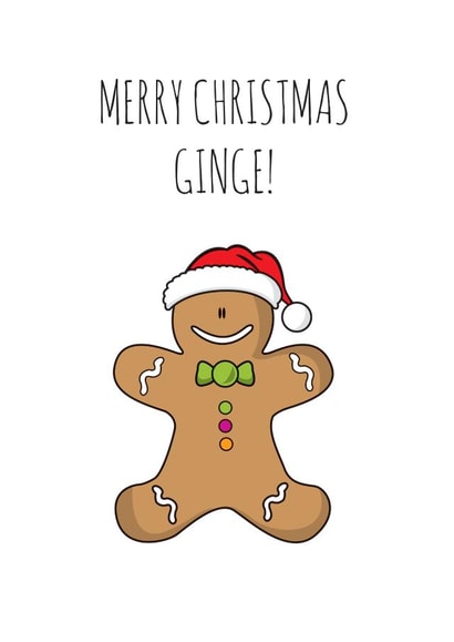 adult cookie Christmas Card 45420 created by Cute N Quirky Creations