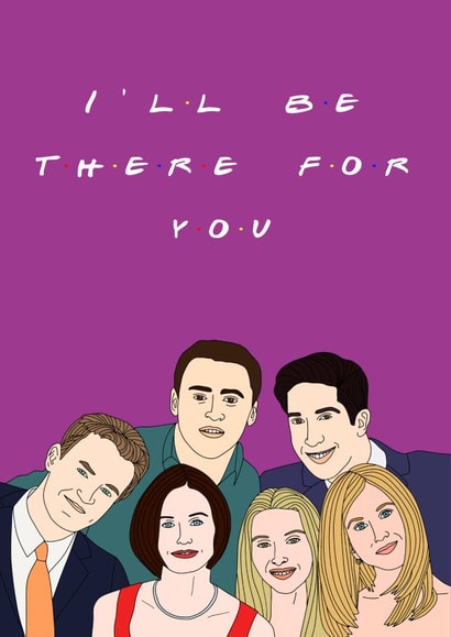 friends tv show Thinking of you Card 43600 created by Influential People