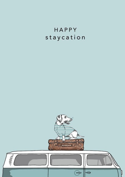 staycation dog Card 8340 created by Dotty Dog Art