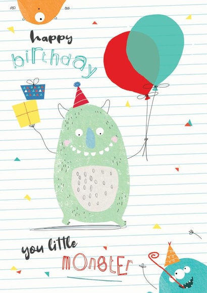 Monster Child Birthday Card 19187 created by cory reid