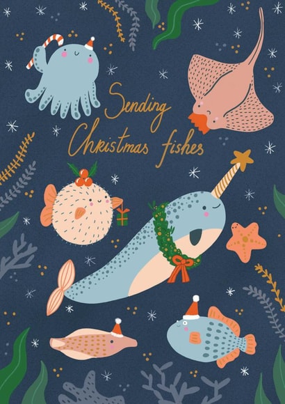 Christmas fishes created by Forever Funny