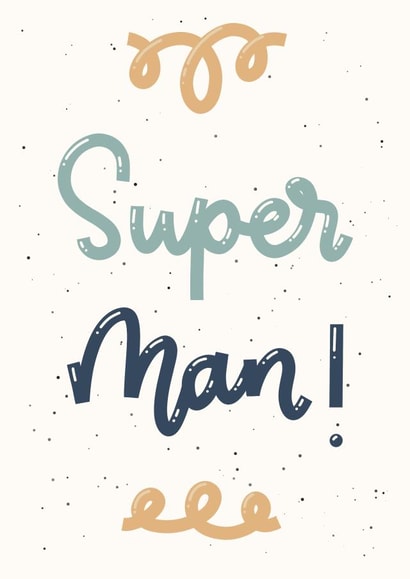 Super Man Card for Special Occasions created by Jenni Ahlberg - Jeah Design