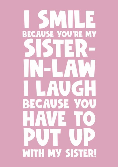 Sister in law happy birthday smile laugh gay pride lesbian created by Naomi Park