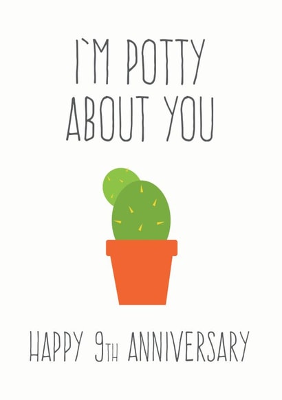 I'm potty about you, Happy 9th Anniversary created by FrednTrev.
