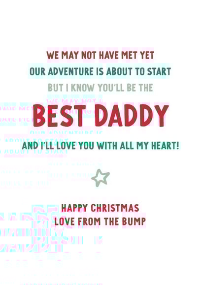 christmas best daddy Christmas Card 9304 created by Percy & Pearl