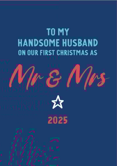 Husband First Christmas as Mr & Mrs created by Percy & Pearl