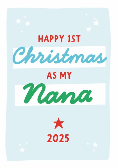First Christmas as my Nana from the baby created by Percy & Pearl