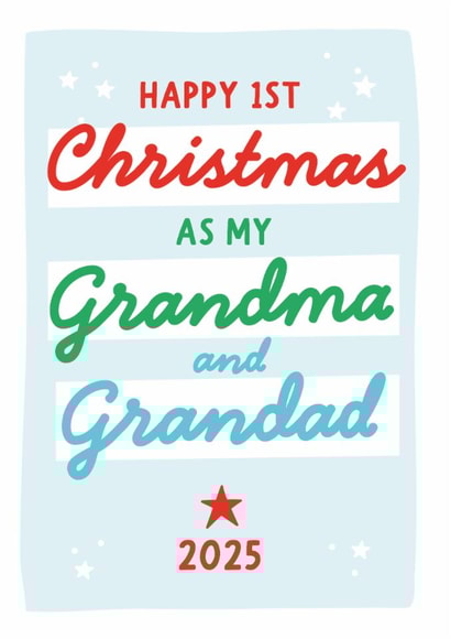 First Christmas as my Grandma and Grandad from the baby created by Percy & Pearl