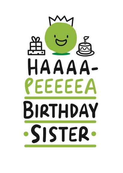 sister female Birthday Card 4711 created by Conor Rawson