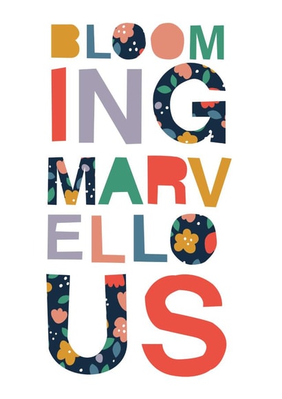 marvellous floral New Home Card 20003 created by Hannah Rogers