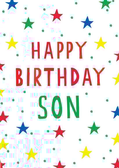 Child typography Birthday Card 17729 created by Earlybird
