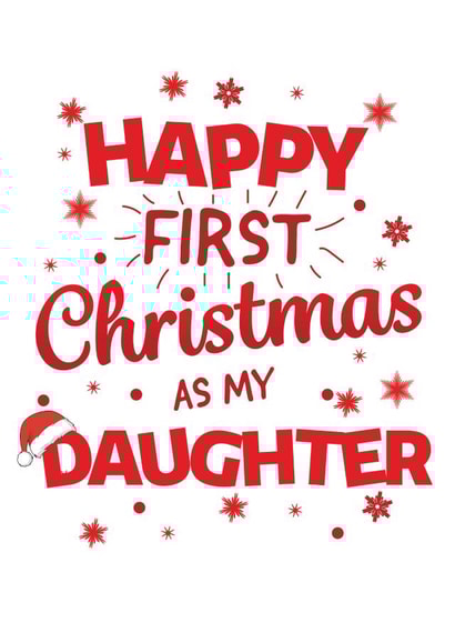 Daughter christmas Christmas Card 10364 created by Yeti Design