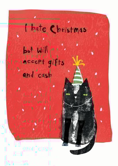 cat cheeky Christmas Card 42628 created by Jasperpie