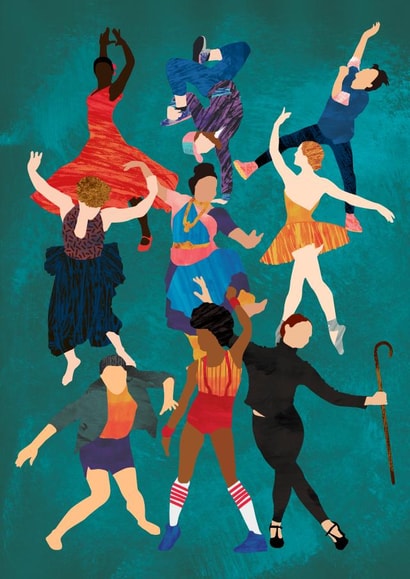 dancers dance Just Because Card 16043 created by Charlie Best