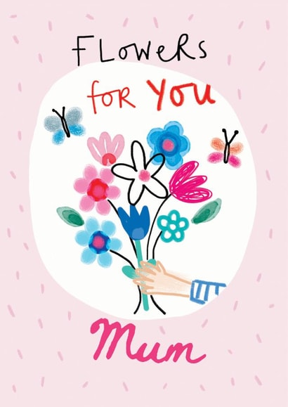 flowers bouquet Just Because Card 45368 created by Lindsay loves to draw