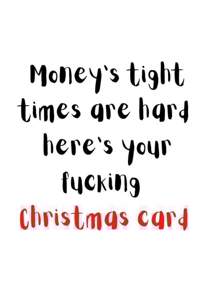 adult rude Christmas Card 2891 created by Stray Funk Design