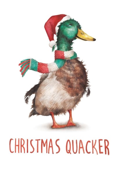 pun duck Christmas Card 11884 created by Citrus Bunn