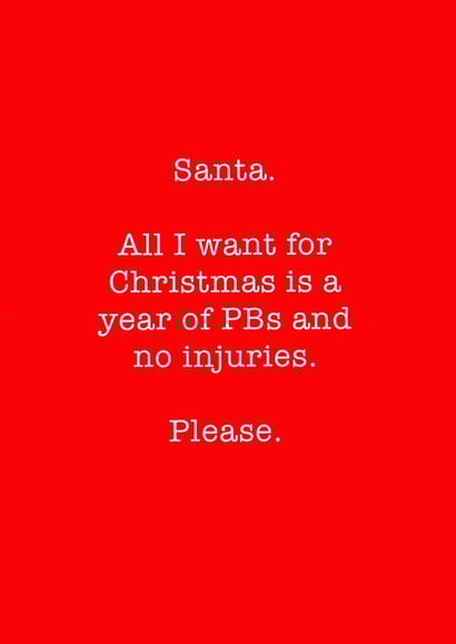 santa xmas Card 36801 created by Running Cards UK