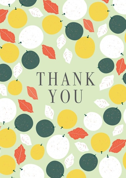 Food traditional Thank You Card 18867 created by Lea Velasquez