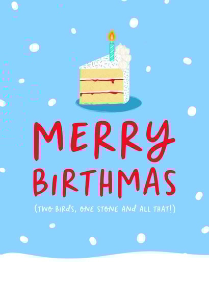 Funny December Birthday Card created by The Cake Thief