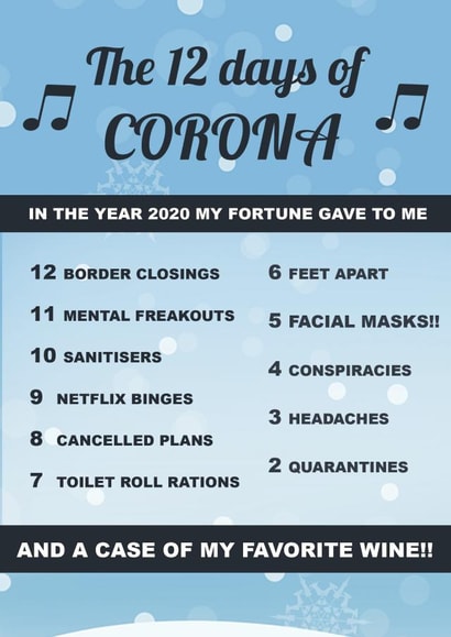 Christmas 2020 Covid Christmas Card 45609 created by Emma's Card Designs