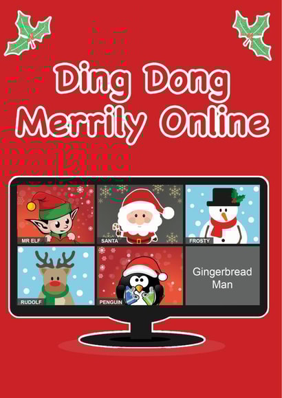 zoom 2020 Christmas Card 45613 created by Emma's Card Designs