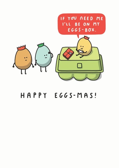 pun eggs Christmas Card 16024 created by mungo and shoddy
