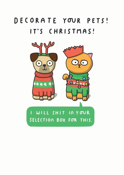 rude sweary Christmas Card 16027 created by mungo and shoddy