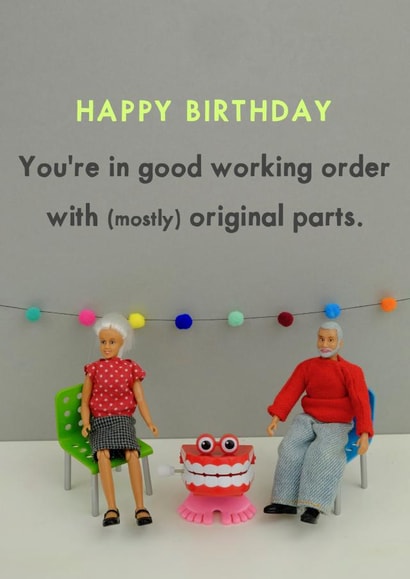 good working Birthday Card 33858 created by Bold & Bright Cards