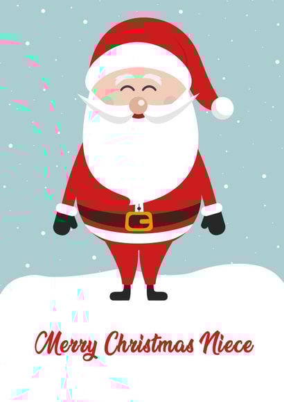 santa adult Christmas Card 10986 created by Kat Prentki