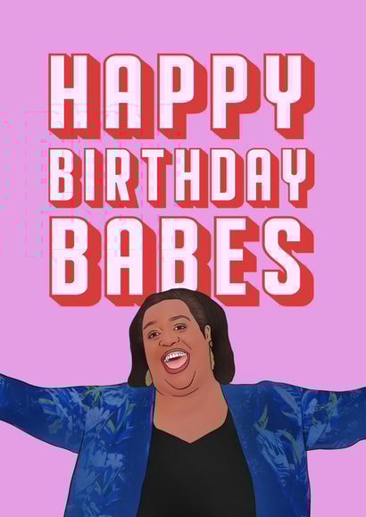 alison hammond this morning Birthday Card 10127 created by Hey Huns It's Nicole