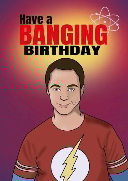 big bang theory sheldon cooper Birthday Card 45112 created by Fiesta de Papel
