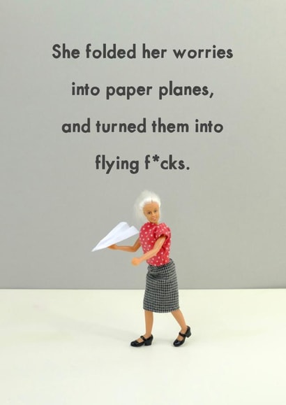 folded flying Just because Card 11614 created by Bold & Bright Cards