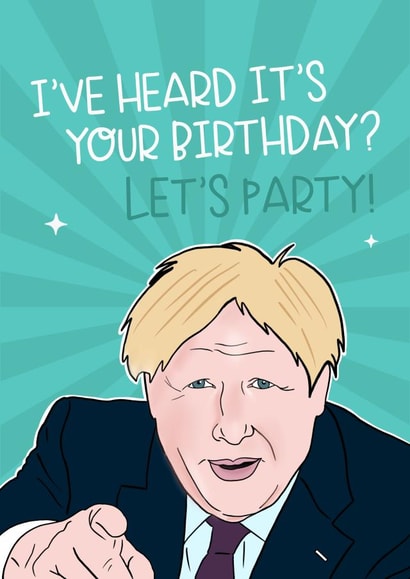 Let’s party boris created by Lucy Rose Party